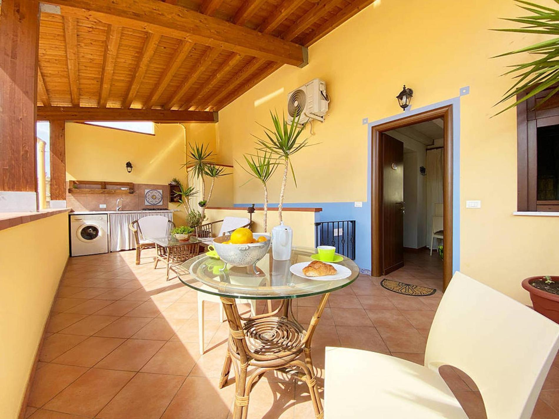 Апартаменты Solemar Sicilia - Casa Maria Санта-Флавия Экстерьер фото