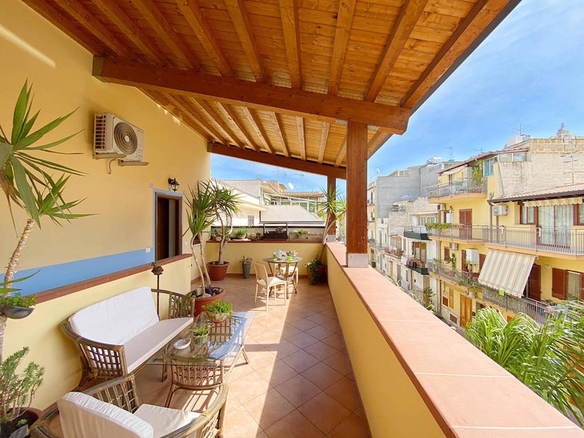 Апартаменты Solemar Sicilia - Casa Maria Санта-Флавия Экстерьер фото
